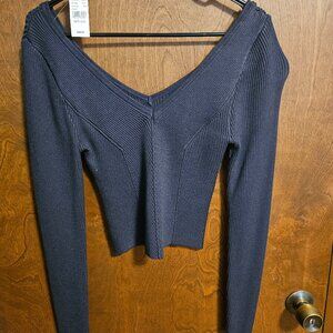 Gray Sweater V-Neck